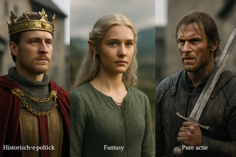 Aanbevolen middeleeuwse series per smaak