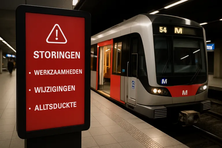 Metronieuws van vandaag: storingen, werkzaamheden en wijzigingen die je reis raken